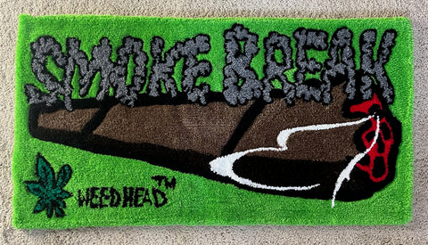 Rug - Smoke Break (Green Bkgd)