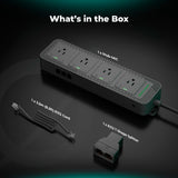 Smart IHub 4AC 2.0 Power Strip - 4 Outlets
