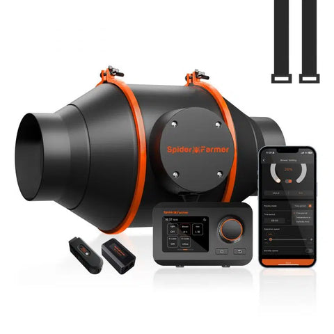 Spider Farmer® 6″ Inline Fan w/GGS Programmable Controller