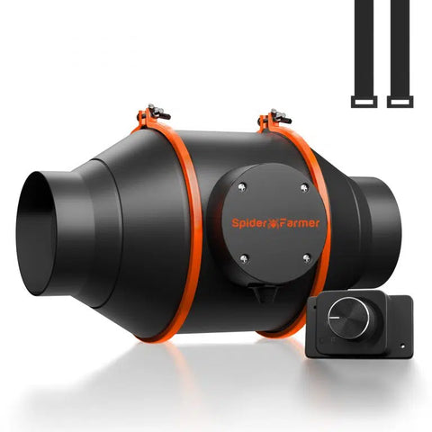 Spider Farmer® 6″ Inch Inline Fan with Speed Controller